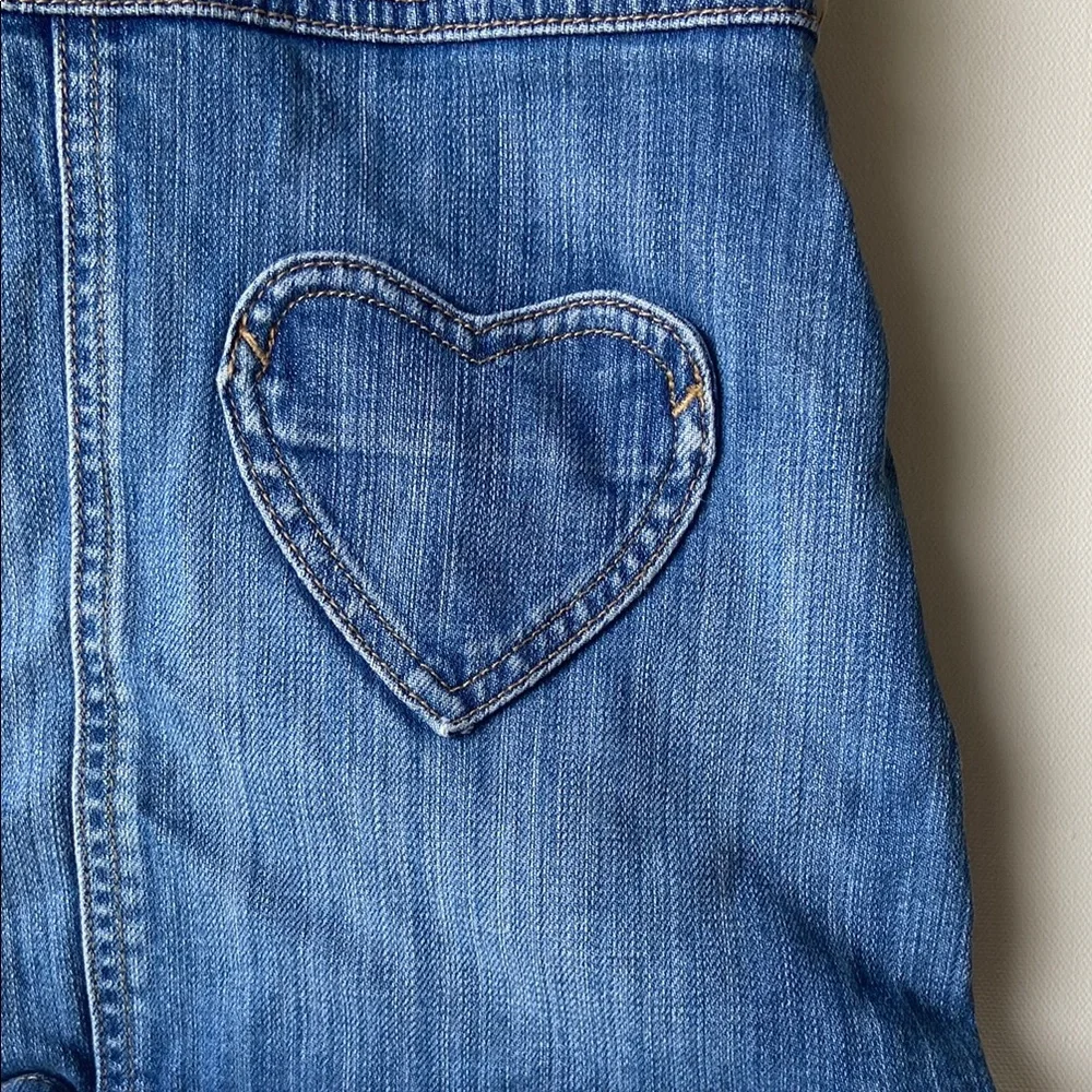 Mini Boden Denim Overall Dress w/ 💙 Pockets